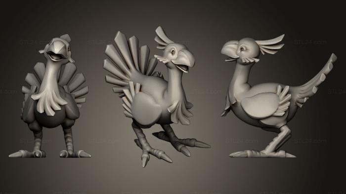 Animal figurines (Chocobo, STKJ_0508) 3D models for cnc